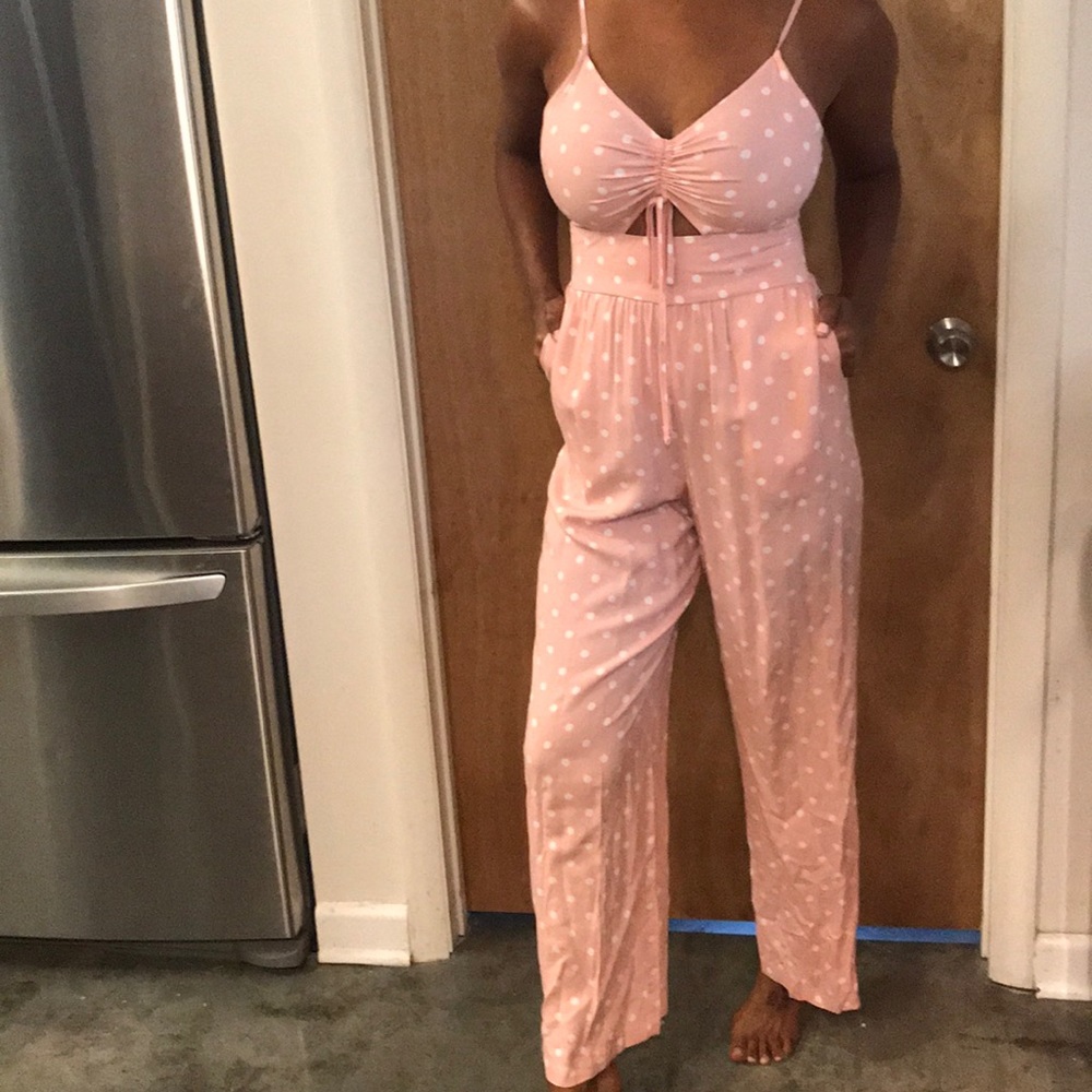 💗Pink polka dot jumper size XS-NEVER WORN!!